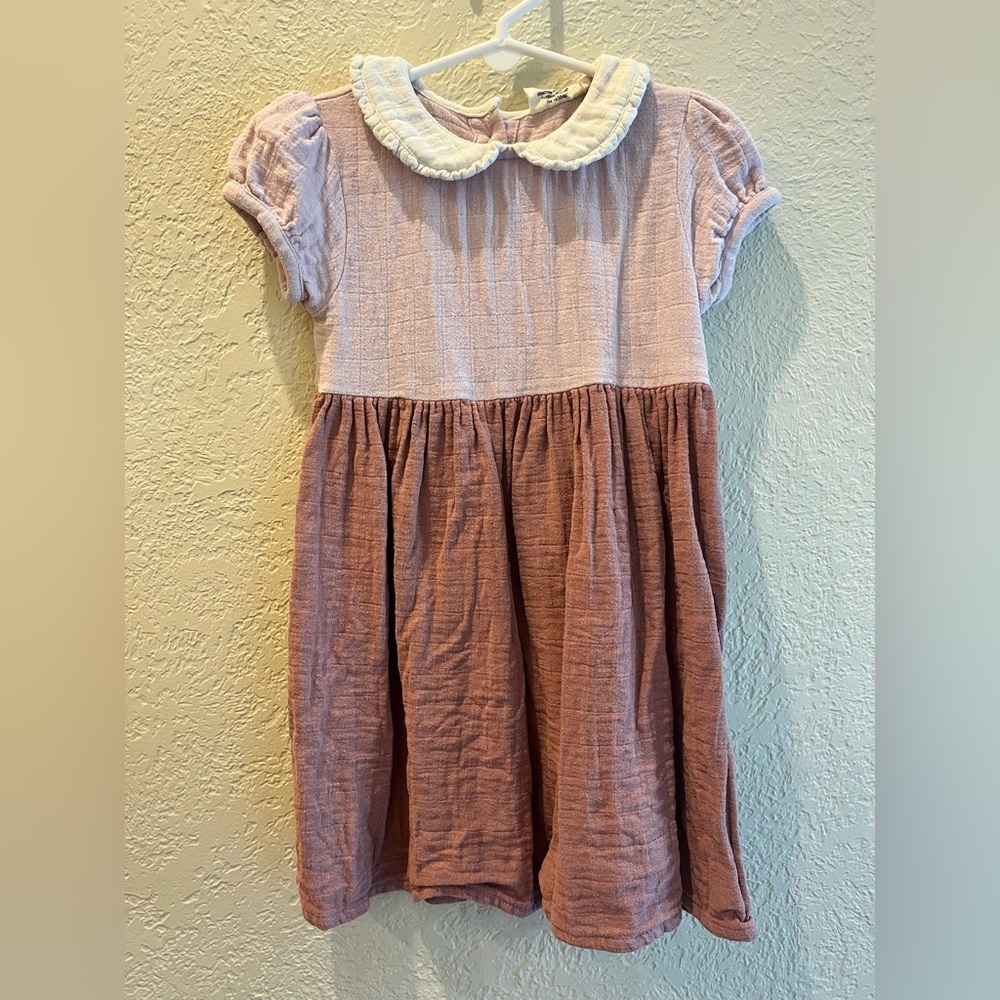 Charming Pink and Cream Kids Dress
